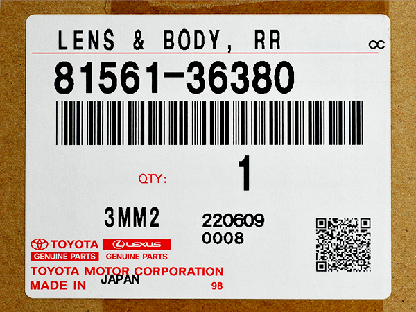 【トヨタ純正】 コースター XZB60 XZB70 テールランプ テールライト リアライト 助手席側 左側 左 81561-36380_画像5