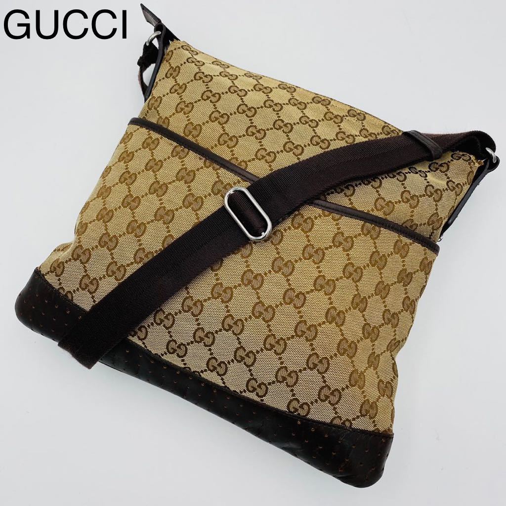 1円~ 美品 グッチ GUCCI ショルダーバッグ サコッシュ ポシェット