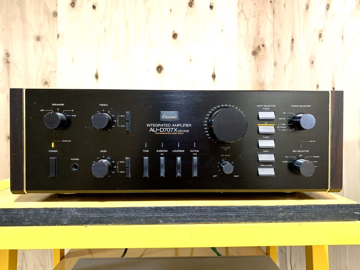 SANSUI サンスイAU-D707X DECADE プリメインアンプ メンテ済み 作動品