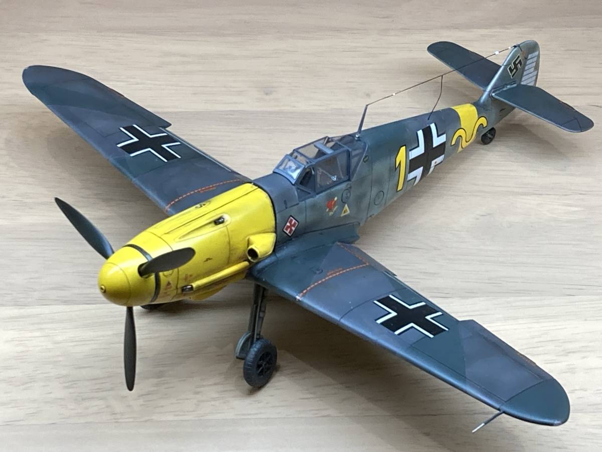 1/48 ハセガワ　Bf109 F-4 ヘルマン・グラーフ機　完成品_画像3