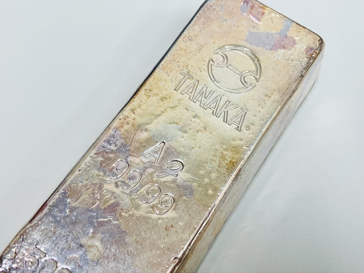 M☆500g 田中 銀地金 シルバー 銀インゴット silver 銀 田中 M☆500g 田中 銀地金 シルバー 銀インゴット silver 銀 田中
