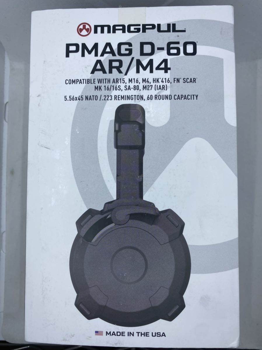 【実物・新品・未使用】Magpul PMAG D-60(D60) AR/M4 GEN M3 60連マガジン BLACK・黒・BLK ドラムマガジン ドラマグ_画像8
