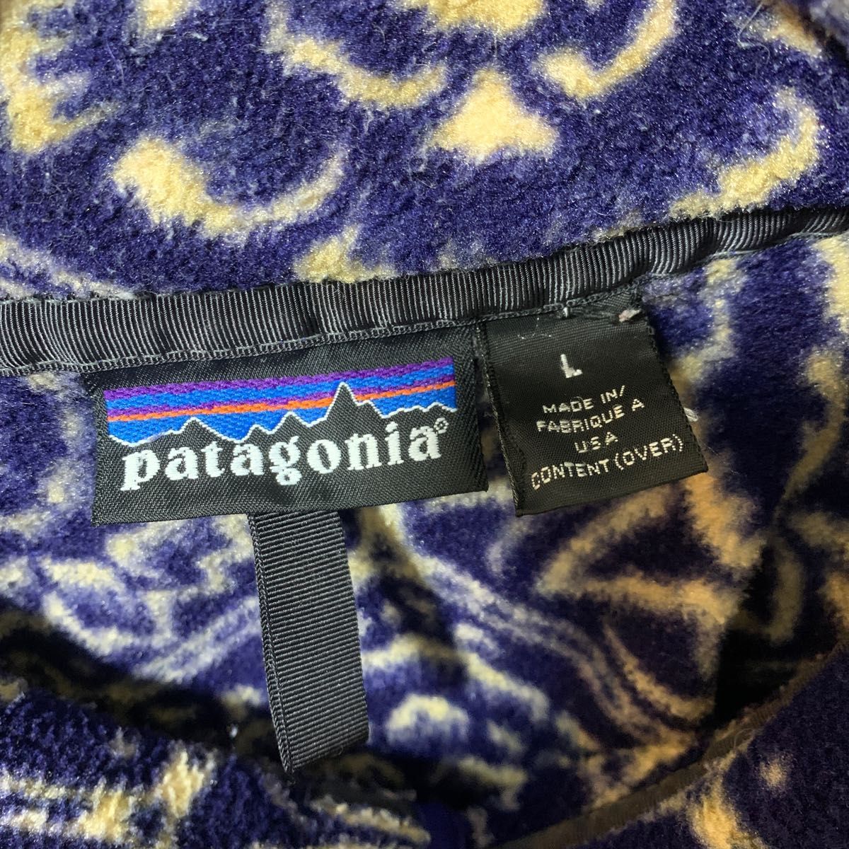 USA製 95年 patagonia SynchillaPullover L 90s スナップT USA製 95年 patagonia SynchillaPullover L 90s スナップT