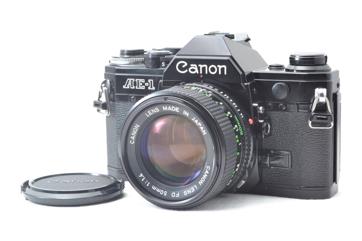 完売】 Canon キャノン 美品 AE-1 #5299 レンズ f/1.4 50mm FD New