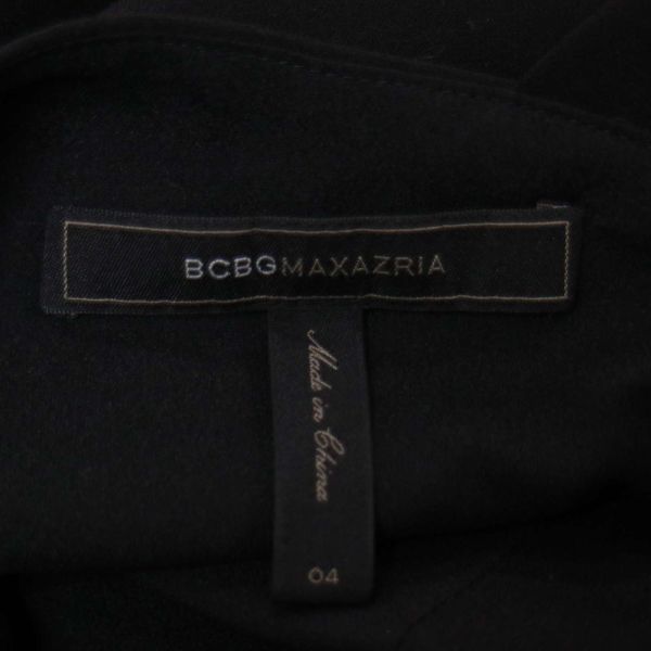 BCBG MAXAZRIA マックスアズリア 春夏 ノースリーブ ワンピース Sz.04　レディース 黒　E3T01982_8#D_画像5