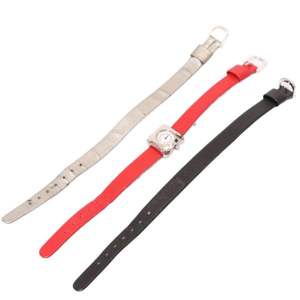 KOOKAI Koo kai through year exchange belt attaching * leather belt wristwatch Sz.F lady's E3G00503_9#U
