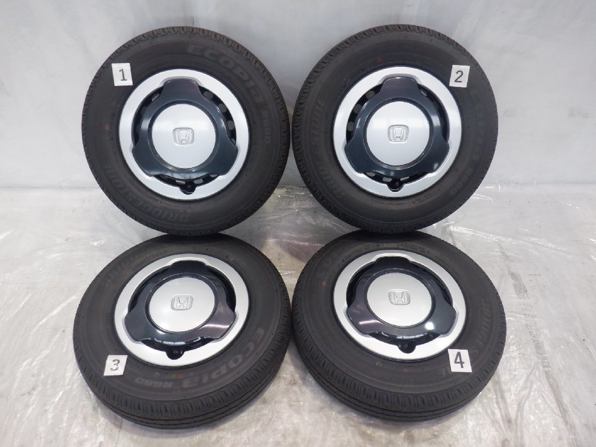 ☆良品☆23年製 バリ山 N-VAN☆4H 100 4.00B +40 12インチ ホンダ純正