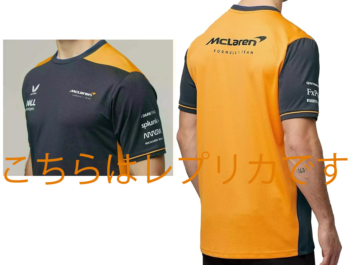 【非売品】2022 マクラーレン F1チーム支給品 セットアップTシャツ CASTORE ★ランド・ノリス 日本GP_画像6