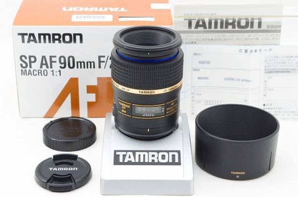 ☆極上美品☆ TAMRON タムロン SP AF 90mm F2.8 Di MACRO 272EⅡ 元箱 付属品 Nikon用 ♯23061710