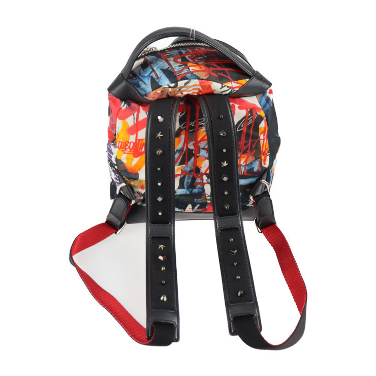  beautiful goods Christian Louboutin BACKLOUBI SMALL rucksack Day Pack 1195152 nylon leather multicolor backpack [ genuine article guarantee ]