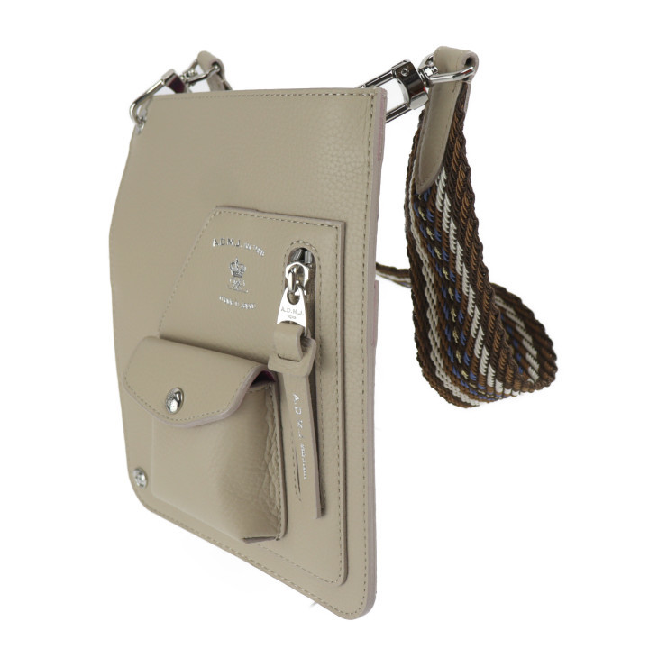  super-beauty goods ADMJe-ti- M J Rider's mobile pouch M shoulder bag 23SC030414 cow leather beige group 2023 year of model [ genuine article guarantee ]