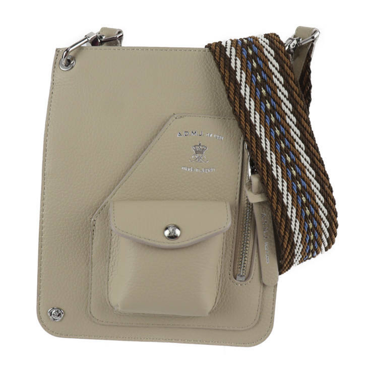  super-beauty goods ADMJe-ti- M J Rider's mobile pouch M shoulder bag 23SC030414 cow leather beige group 2023 year of model [ genuine article guarantee ]