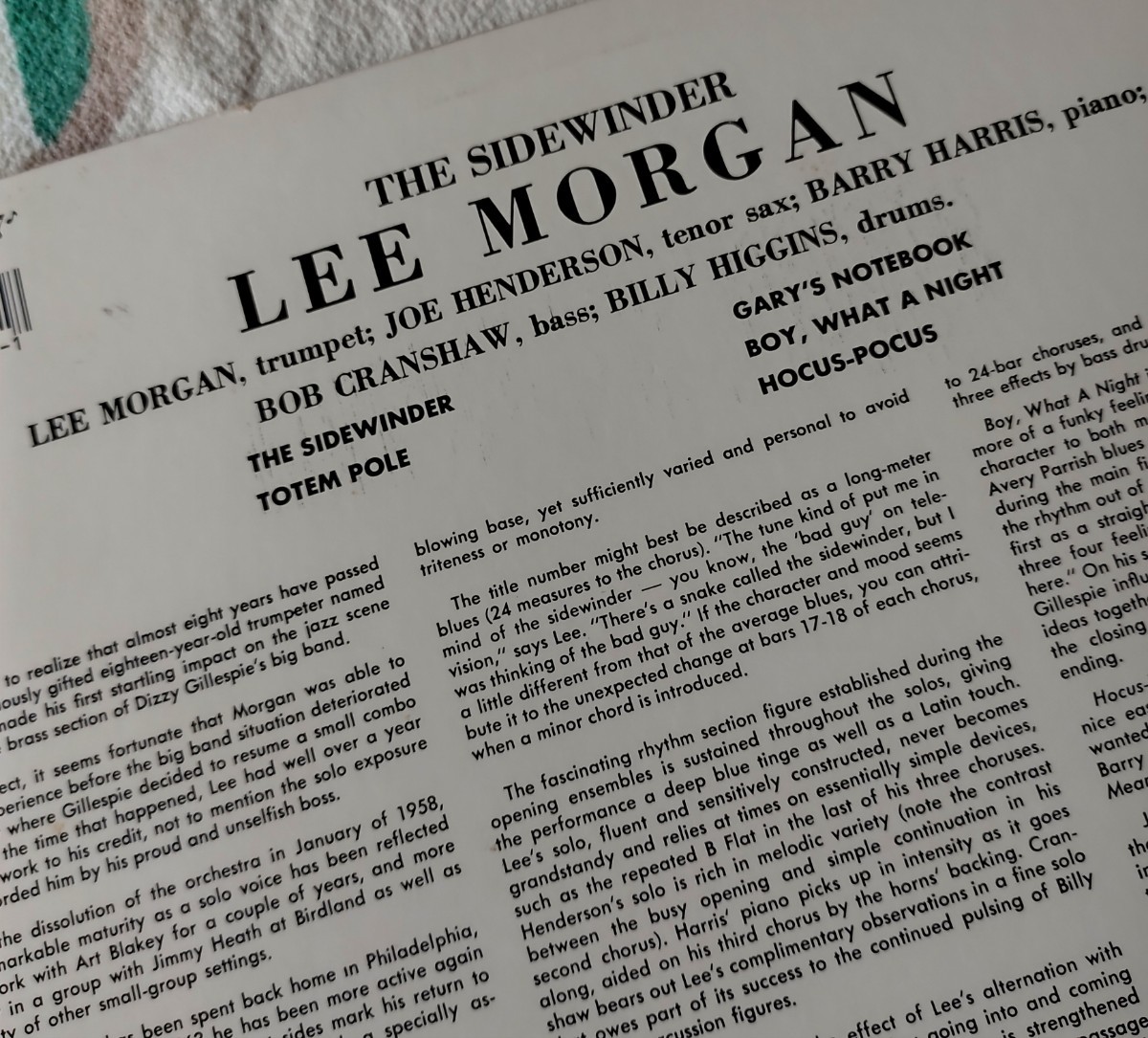 usLP Lee Morgan // THE SIDEWINDER Dmm版(TELDEC) _画像5