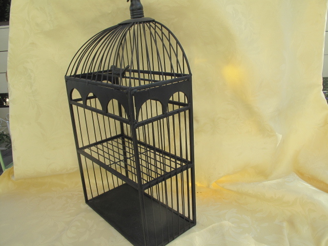  iron made bird cage manner garden miscellaneous goods antique style ornament basket 2