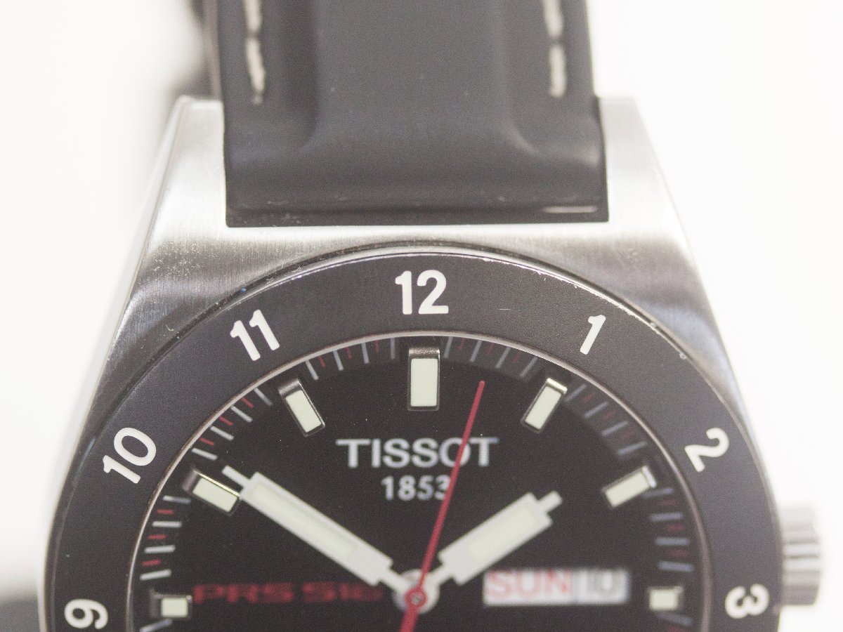 【TISSOT】ティソ PRS516 オートマチック ブラック文字盤 自動巻 メンズ 腕時計【中古品】_画像4