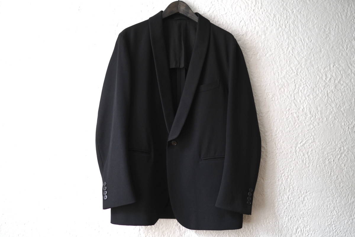 20AW LUKE Shawl Collar Jacket ウールギャバジンショールカラージャケット / HEUGN(ユーゲン)