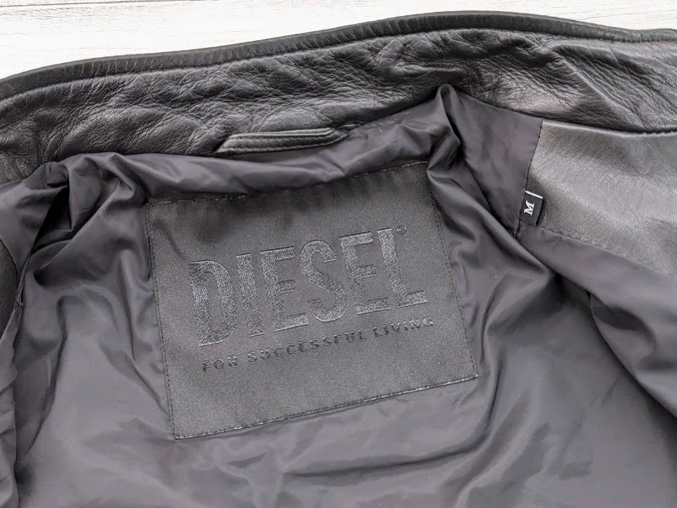 美品 DIESEL ディーゼル L-BOY 00S6Z1シングル レザーライダース 美品 DIESEL ディーゼル L-BOY 00S6Z1シングル レザーライダース