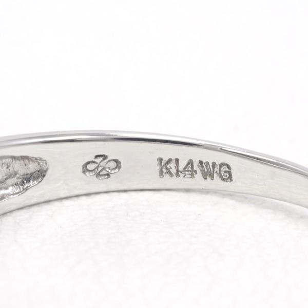 安い購入 K14WG リング 送料無料☆0202 美品 中古 総重量約2.3g アクア