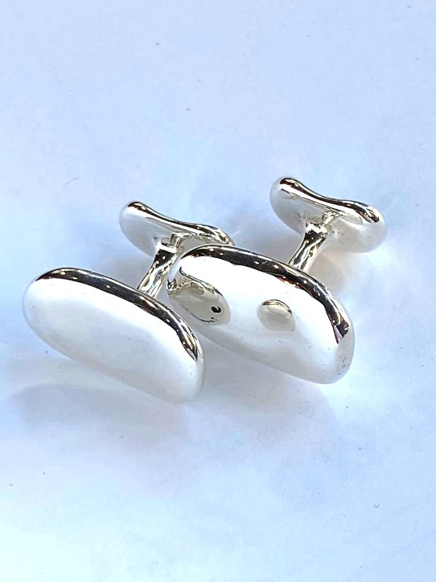 TIFFANY&Co ティファニー ビーン シルバー カフスリンクス SV925