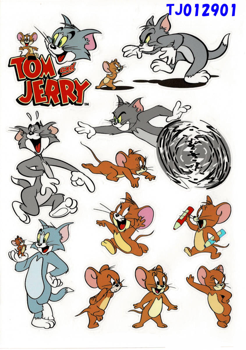 [2 шт. комплект ] Tom . Jerry *.... Sean водонепроницаемый стикер наклейка 