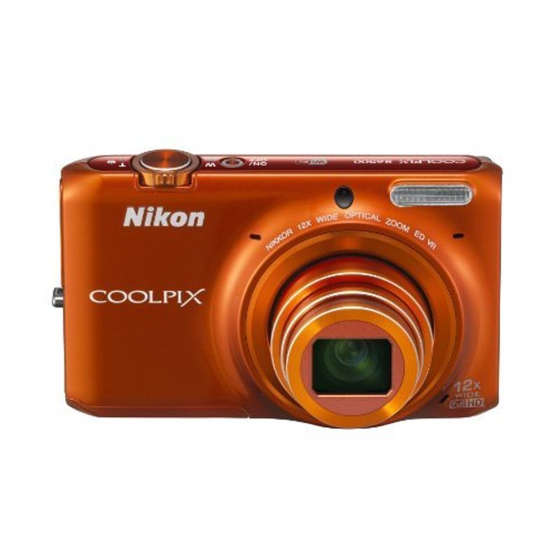 Nikon デジタルカメラ COOLPIX S6500 光学12倍ズーム Wi-Fi対応 マンダリンオレンジ S6500OR_画像1