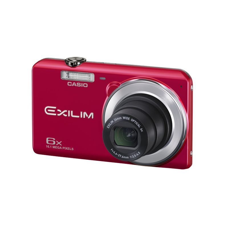 CASIO デジタルカメラ EXILIM EX-ZS28RD 広角26mm 光学6倍ズーム プレミアムオート 1610万画素 レッド_画像1