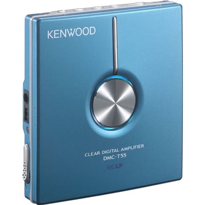 【美品・可動】KENWOOD ポータブルMDプレーヤー DMC-T55 KENWOOD DMC-T55-L ポータブルMDプレーヤー ブルー
