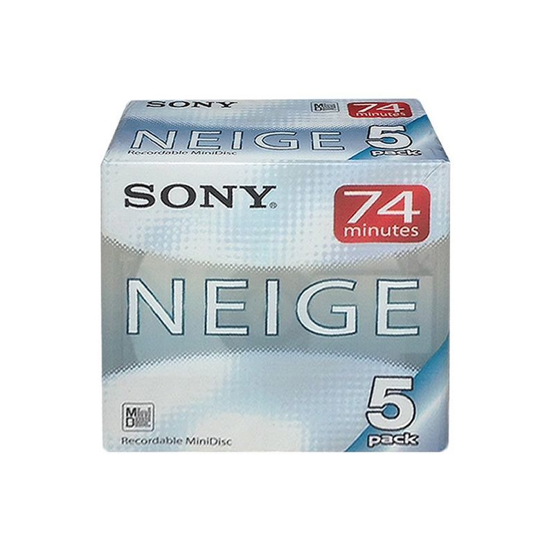 SONY 録音用MD(ミニディスク) Neige ネージュ 74分 5枚 5MDW74NEB_画像1