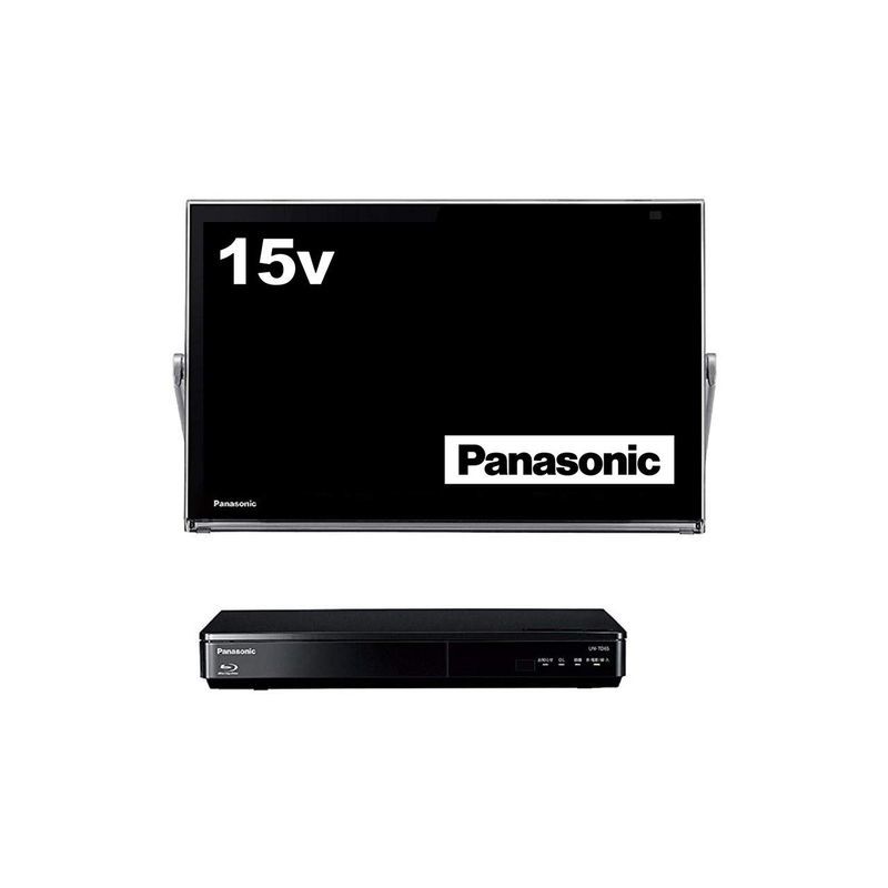 パナソニック 15V型 液晶 テレビ プライベート・ビエラ UN-15TD6-K ブルーレイディスクプレイヤー付HDDレコーダー付き_画像1