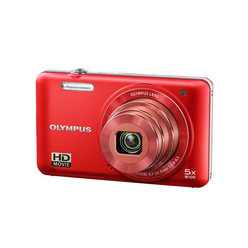 OLYMPUS デジタルカメラ VG-145 レッド 1400万画素 広角26mm 光学5倍ズーム 3.0型液晶 VG-145 RED_画像1