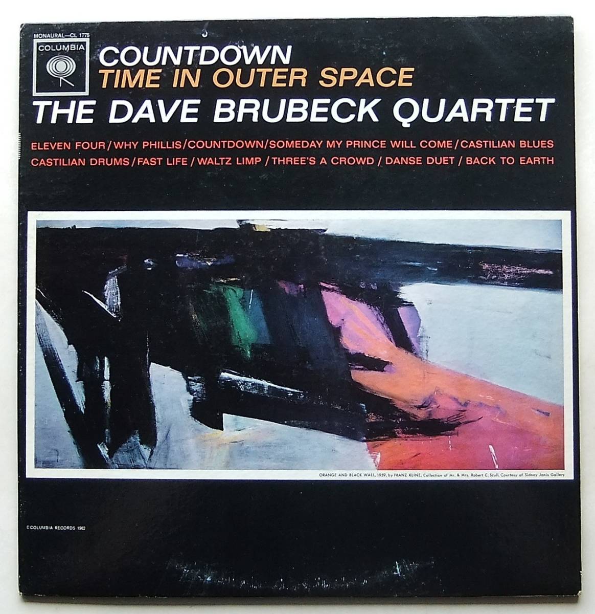 ◆ DAVE BRUBECK Quartet / Countdown Time in Outer Space ◆ Columbia CL 1775 (6eye) ◆_画像1