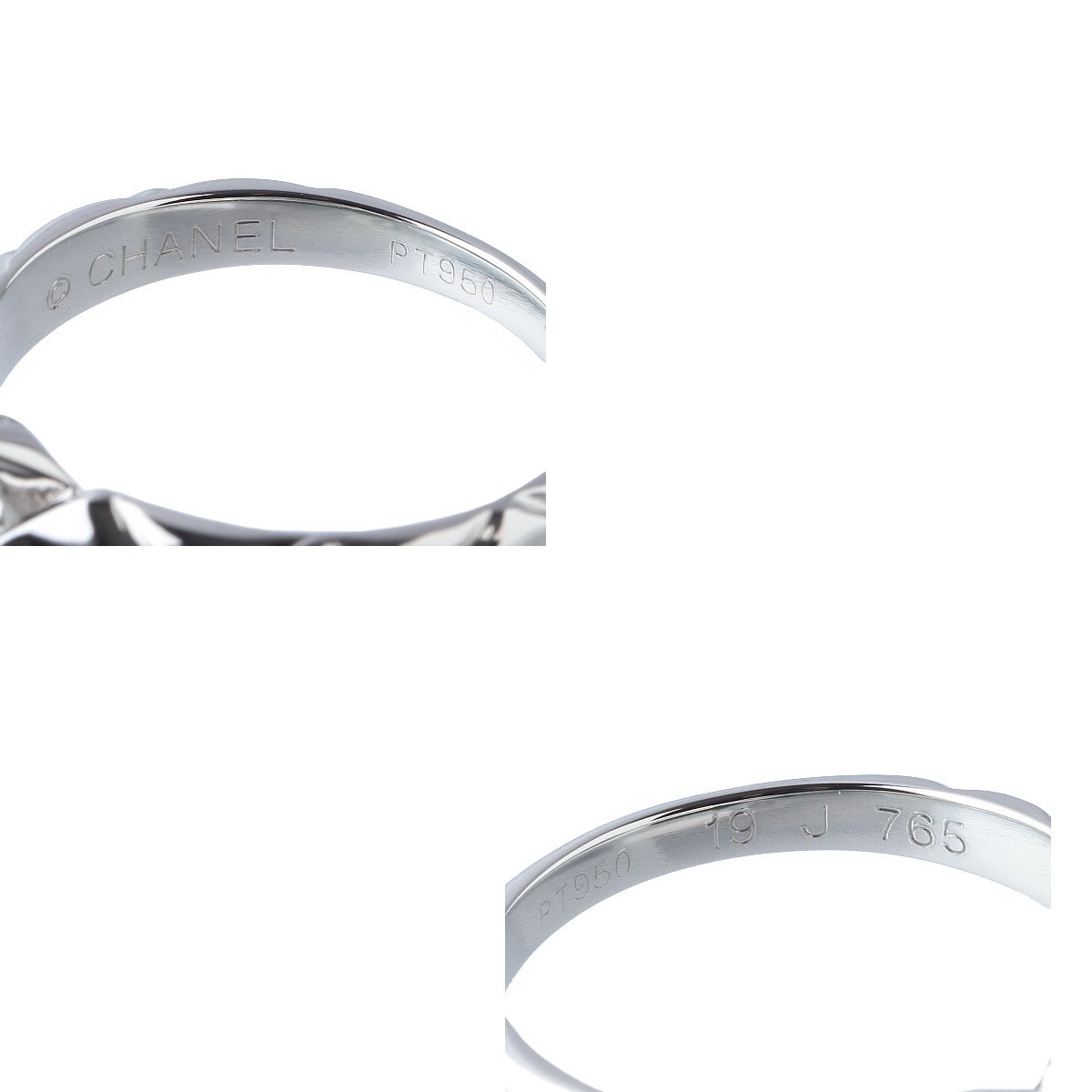  Chanel кольцо с бриллиантом matelasse diamond 0.30ct E-VVS1-G 12 номер слабый PT950 GIA заключение эксперта письменная гарантия коробка новый товар с отделкой CHANEL[13395]