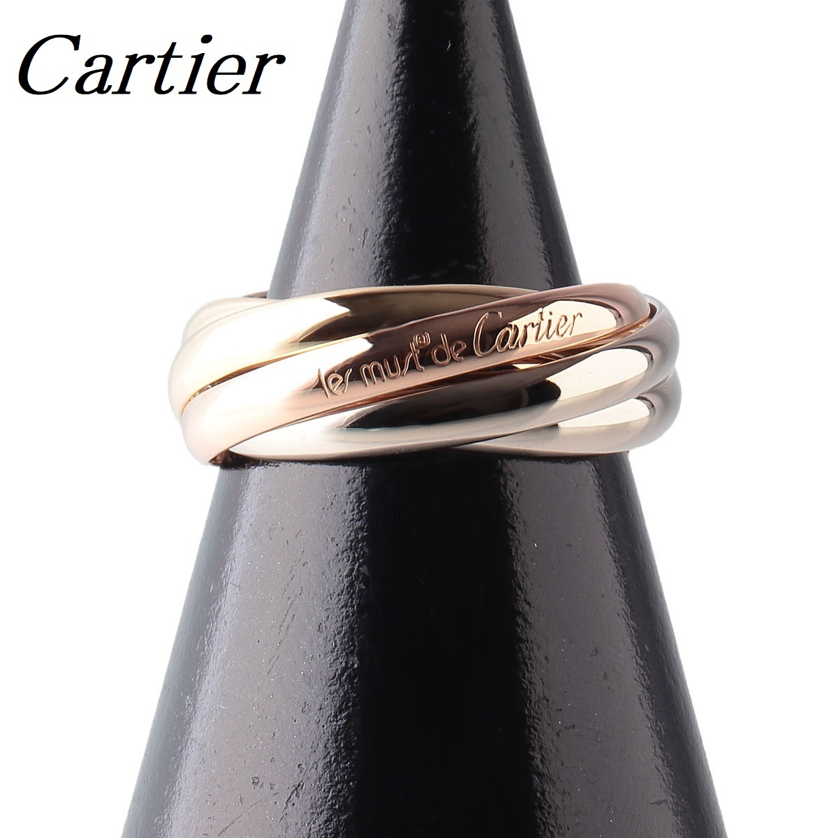 全国総量無料で カルティエ トリニティ Cartier【13650】 新品仕上げ済