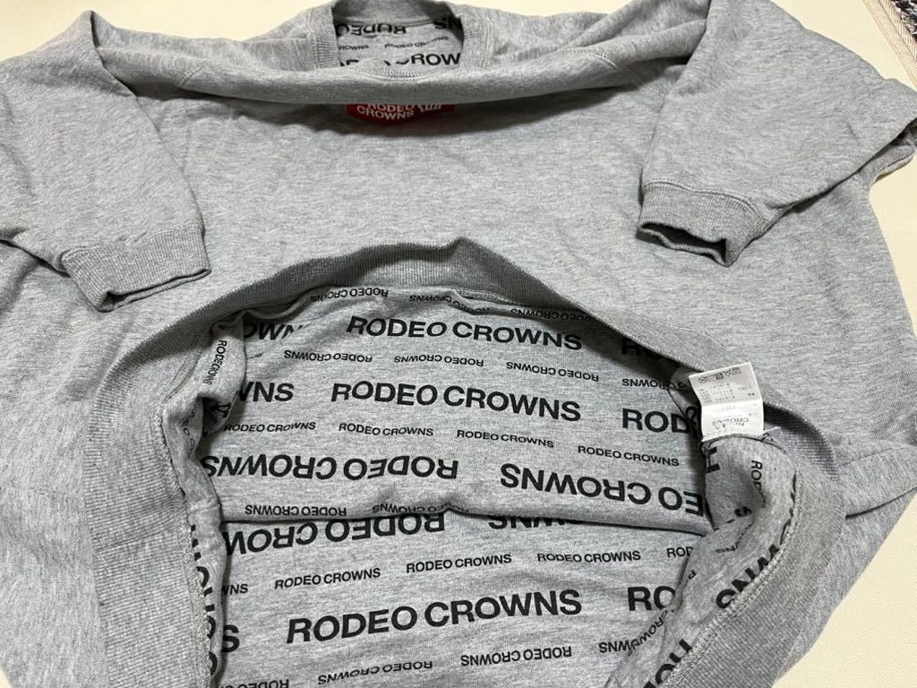 RODEO CROWNS　 ロデオクラウンズ スウェット 長袖 グレー　オーバーサイズ　 サイズフリー　ドルマン_画像5