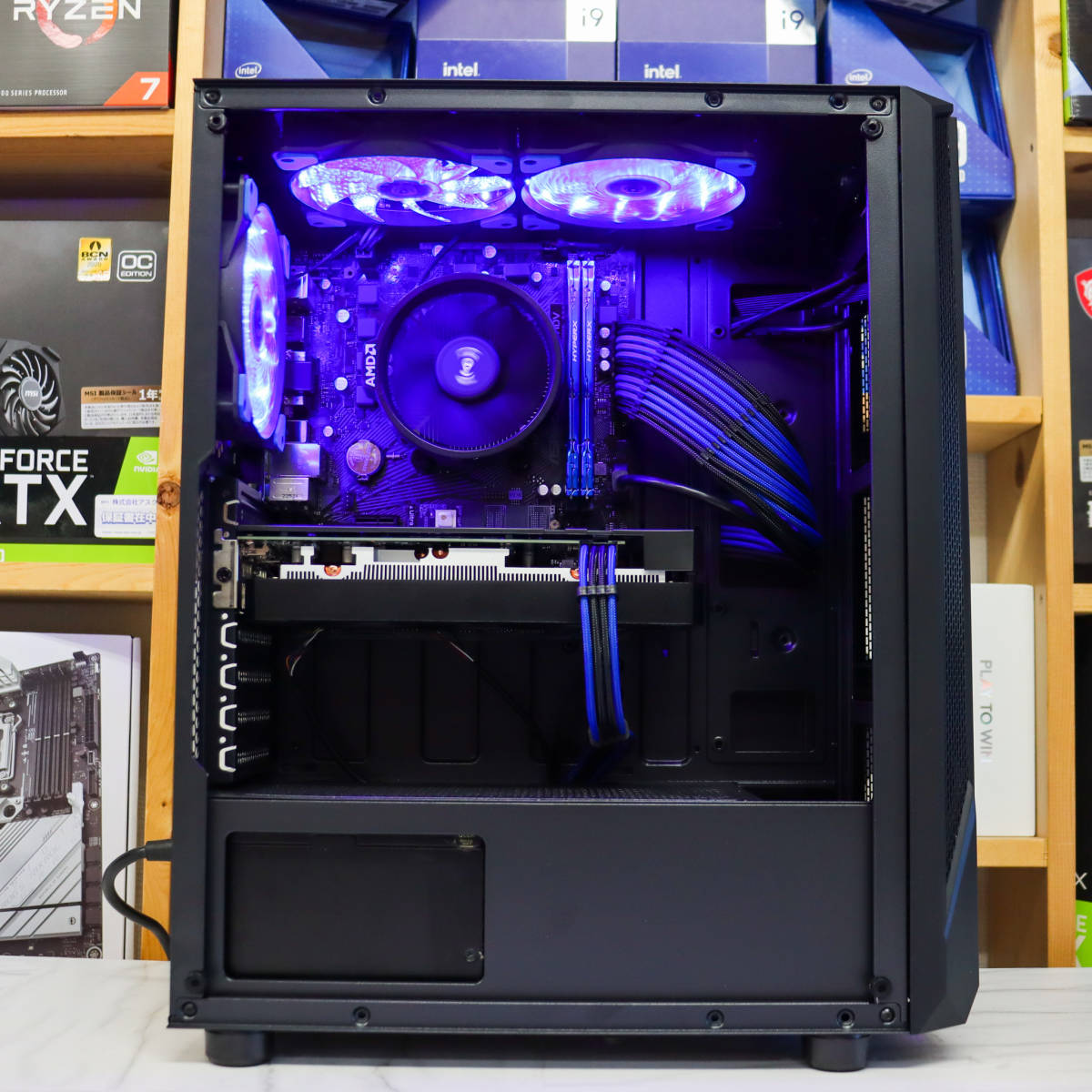 最新2023/8月製作国内未発売ホワイトゲーミングPC】Ryzen5 5500