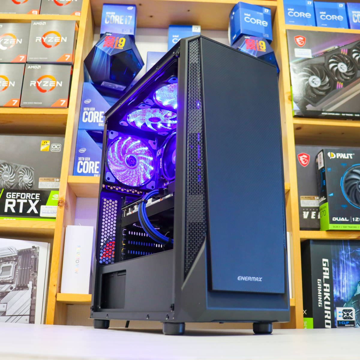 最新2023/8月製作国内未発売ホワイトゲーミングPC】Ryzen5 5500