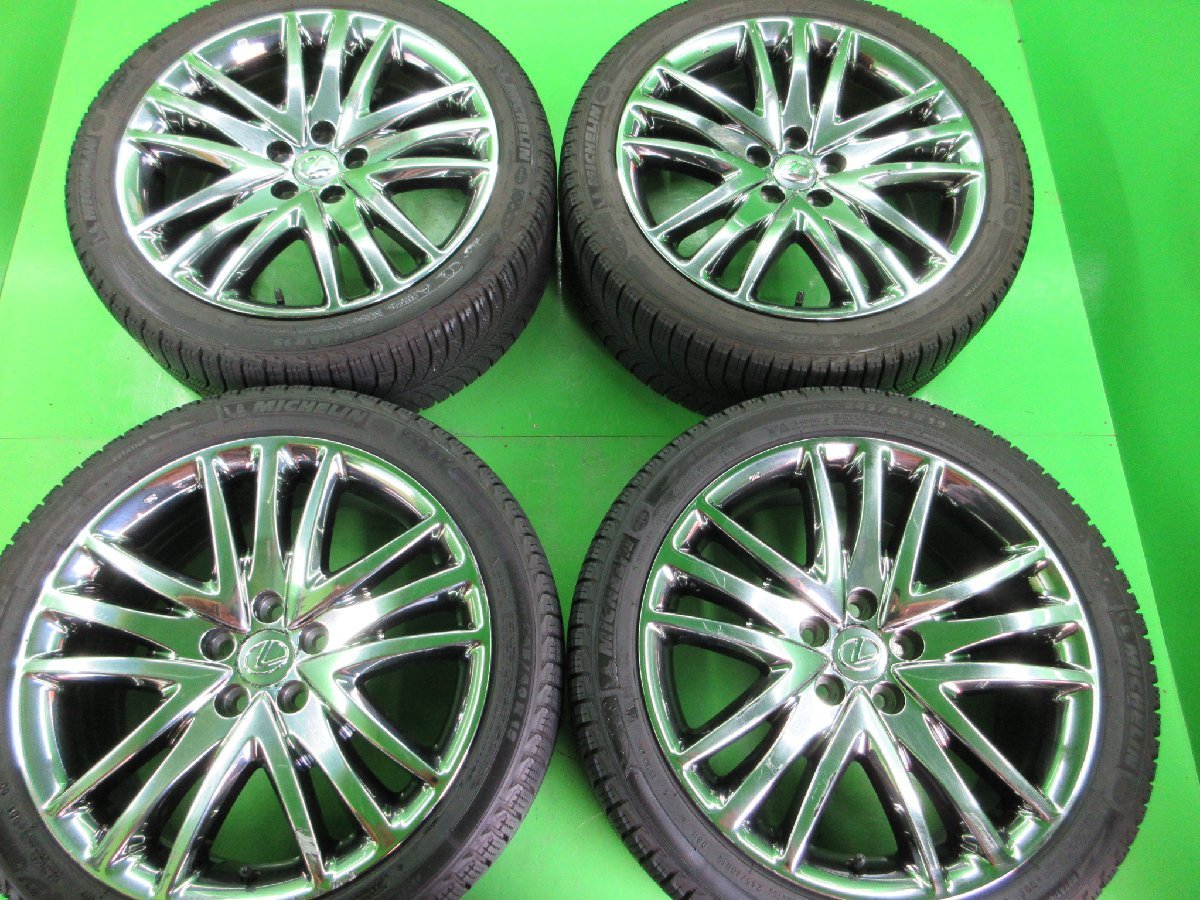 PCD114.3 Lexus original LEXUS sputtering 7.5j/+35 hub approximately 60. Michelin X-ICE3 245/40R19 approximately 9 amount of crown 4 pcs set! used Toyota diversion also!