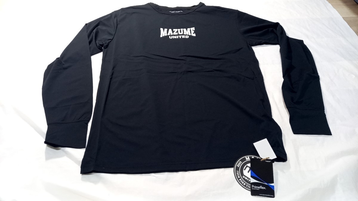 新品　LLサイズ　管729cp mazume マズメ ウェア MZAP-684 mazumeプライムフレックスロングTシャツ ブラック