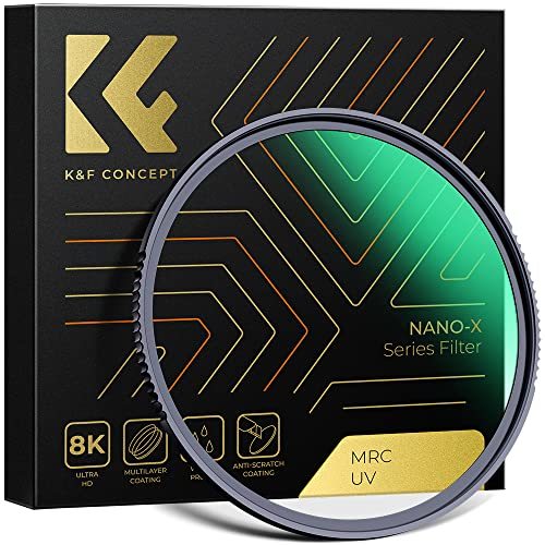K&F Concept 127mm レンズ保護フィルター AGC光学ガラス 超解像力 高透過率 極薄 撥水防汚 キズ防止・・・