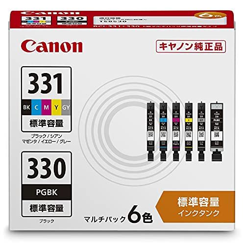 Canon 純正 インクカートリッジ BCI-331(BK/C/M/Y/GY)+330 6色マルチパック BCI-331・・・