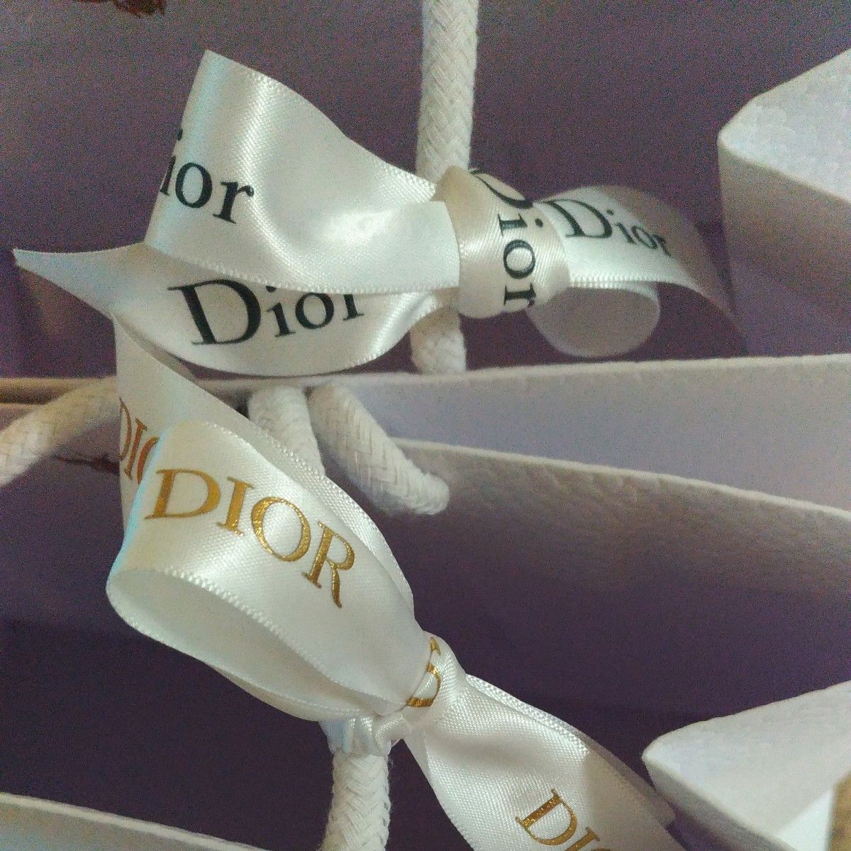 Dior ショッパー グレー巾着袋 セット  紙袋 ショップ袋