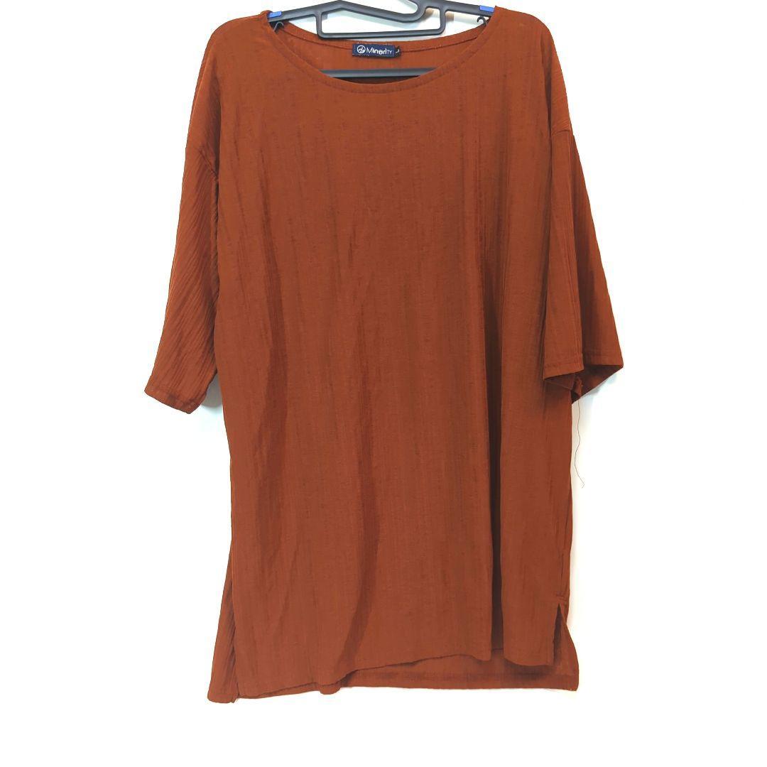 メンズ Tシャツ MinoriTY オレンジ 茶色_画像1