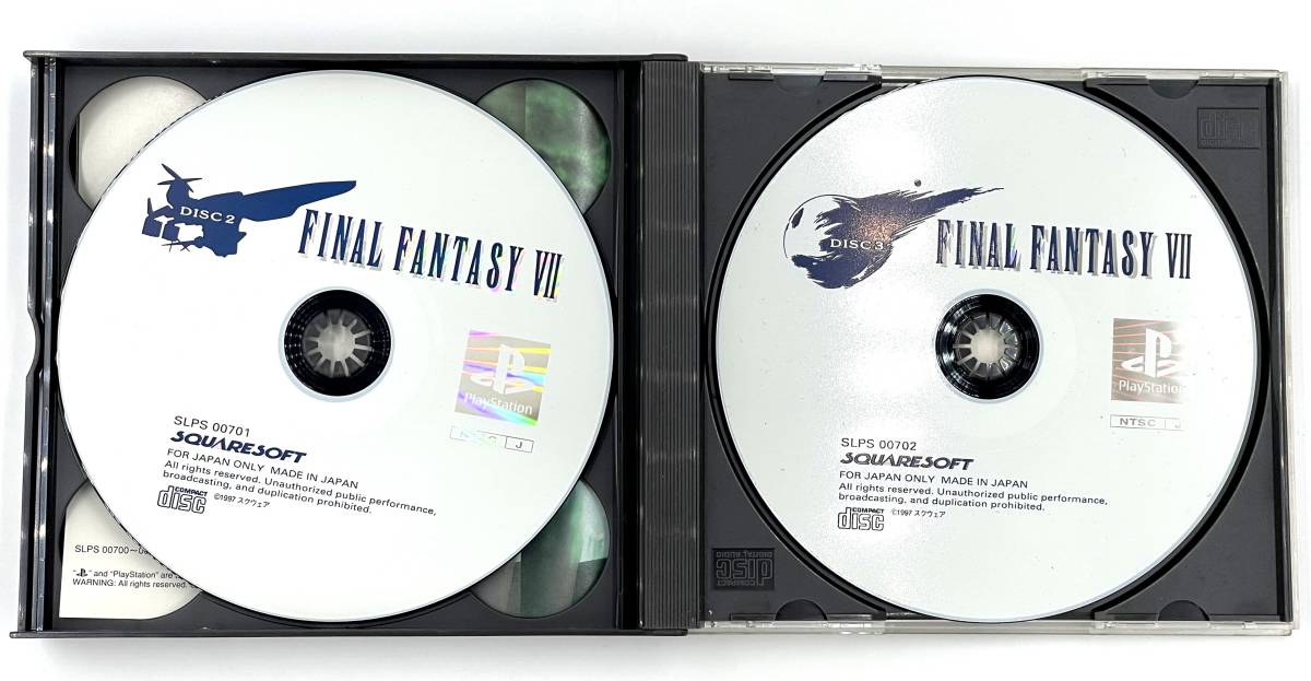 【名作/神ゲー】Play Station プレイステーション FINAL FANTASY VII ファイナルファンタジー SQUARE SLPS 00700〜2 プレステ_画像4