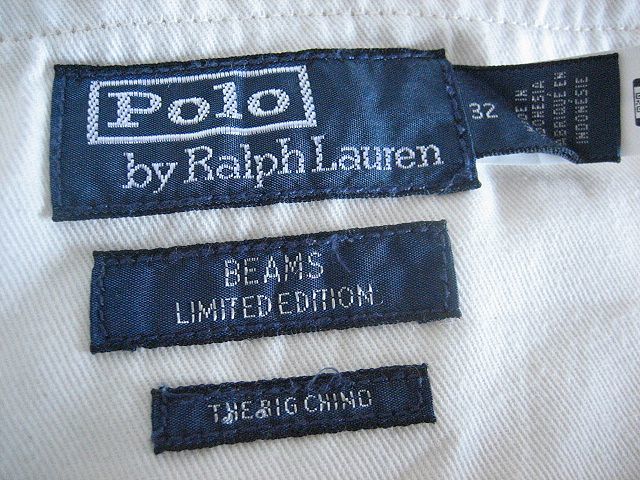  обычная цена 20,900 иен POLO RALPH LAUREN Polo Ralph Lauren BEAMS специальный заказ THE BIG CHINO 2 плиссировать большой шорты шорты BEIGE 32