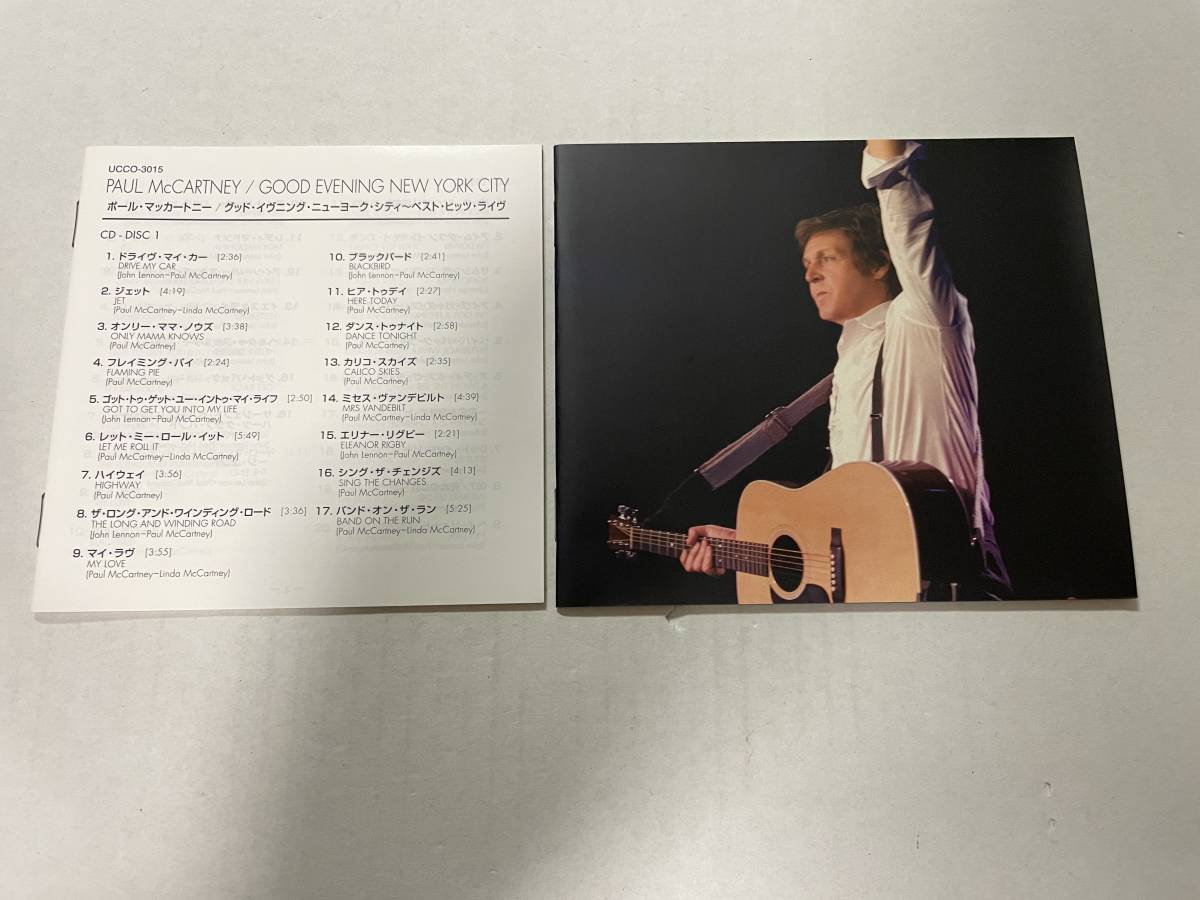 グッド・イヴニング・ニューヨーク・シティ~ベスト・ヒッツ・ライヴ　DVD付　CD　ポール・マッカートニー　H70-09.　中古