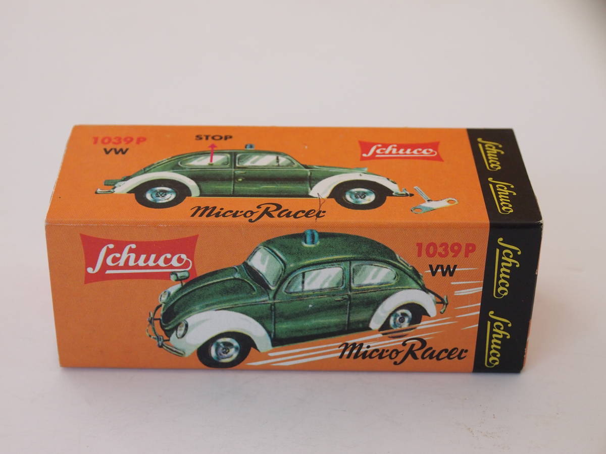 Schuco Micro Racer Art.Nr.01485 (1039F VW) VW Kafer Feuerwehr( tin plate made ) inside out super hard-to-find goods 