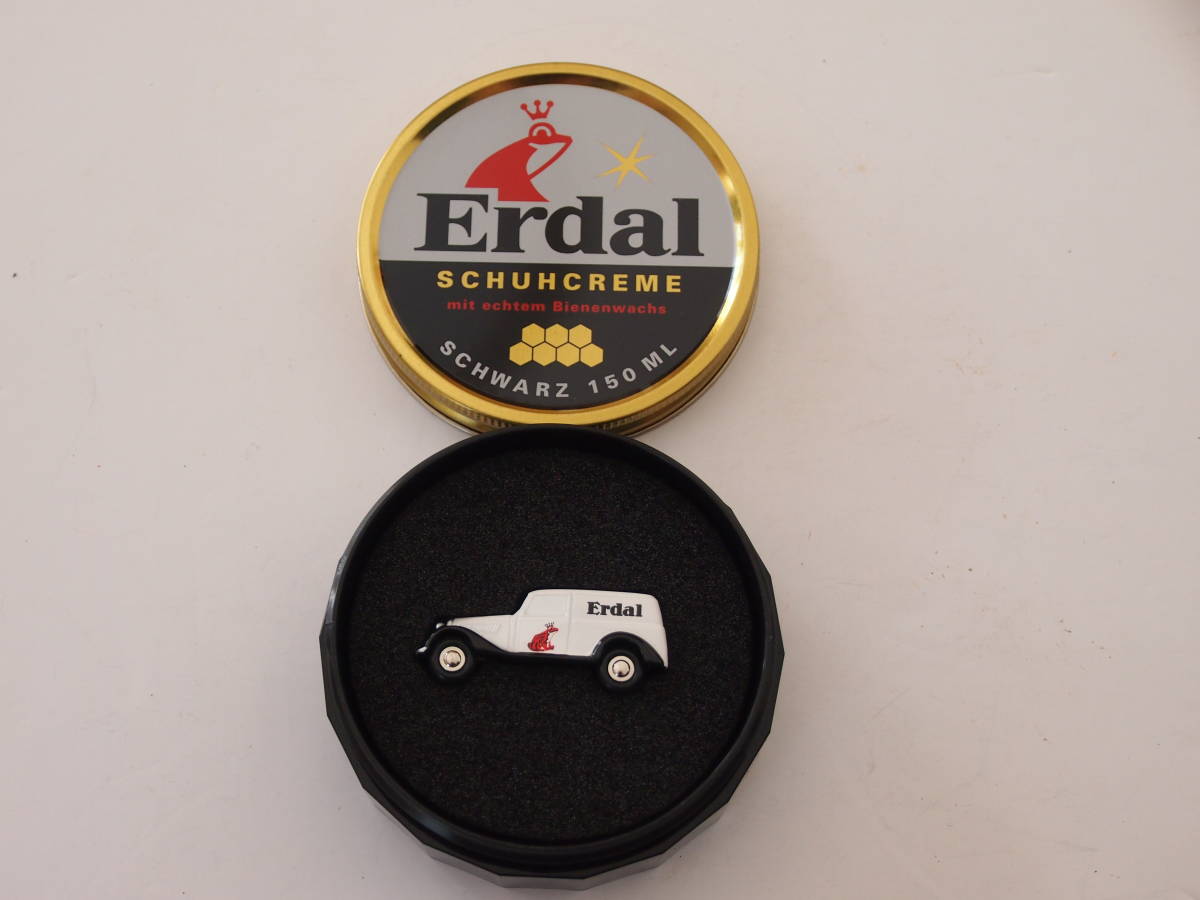 Schuco Piccolo-Set 1/90 Erdal SCHUHCREME MERCEDES 170V VAN 1936 Art.Nr.01526 ( shoes cream can entering ) rare thing 