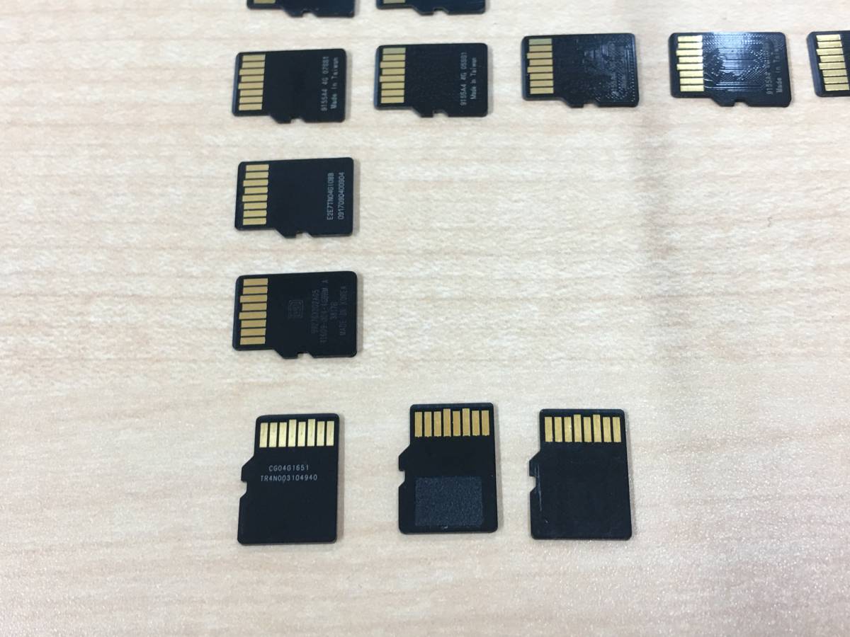 A20651)各社 micro SD 4GB 中古13枚セット＊Transcend,Buffalo,SanDisk,Lexar,Toshiba参考_画像4