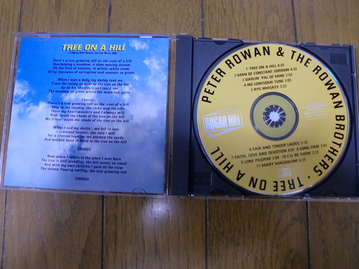 【CD】PETER ROWAN & THE ROWAN BROTHERS / TREE ON THE HILL 1994 SUGAR HILL SH-CD-3823_画像2