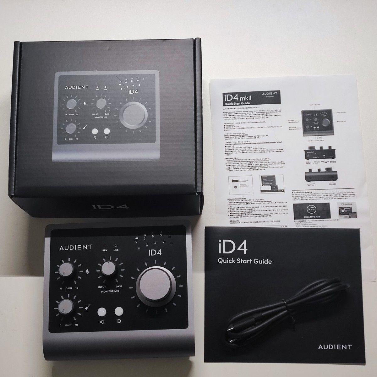 【美品】AUDIENT ( オーディエント ) / iD4mkII オーディオインターフェイス